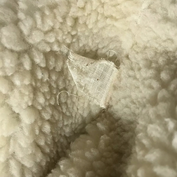 Vintage 70's Sears Men's Denim Jean Sherpa Jacket Coat Size 40 Medium Regular - Picture 6 of 7